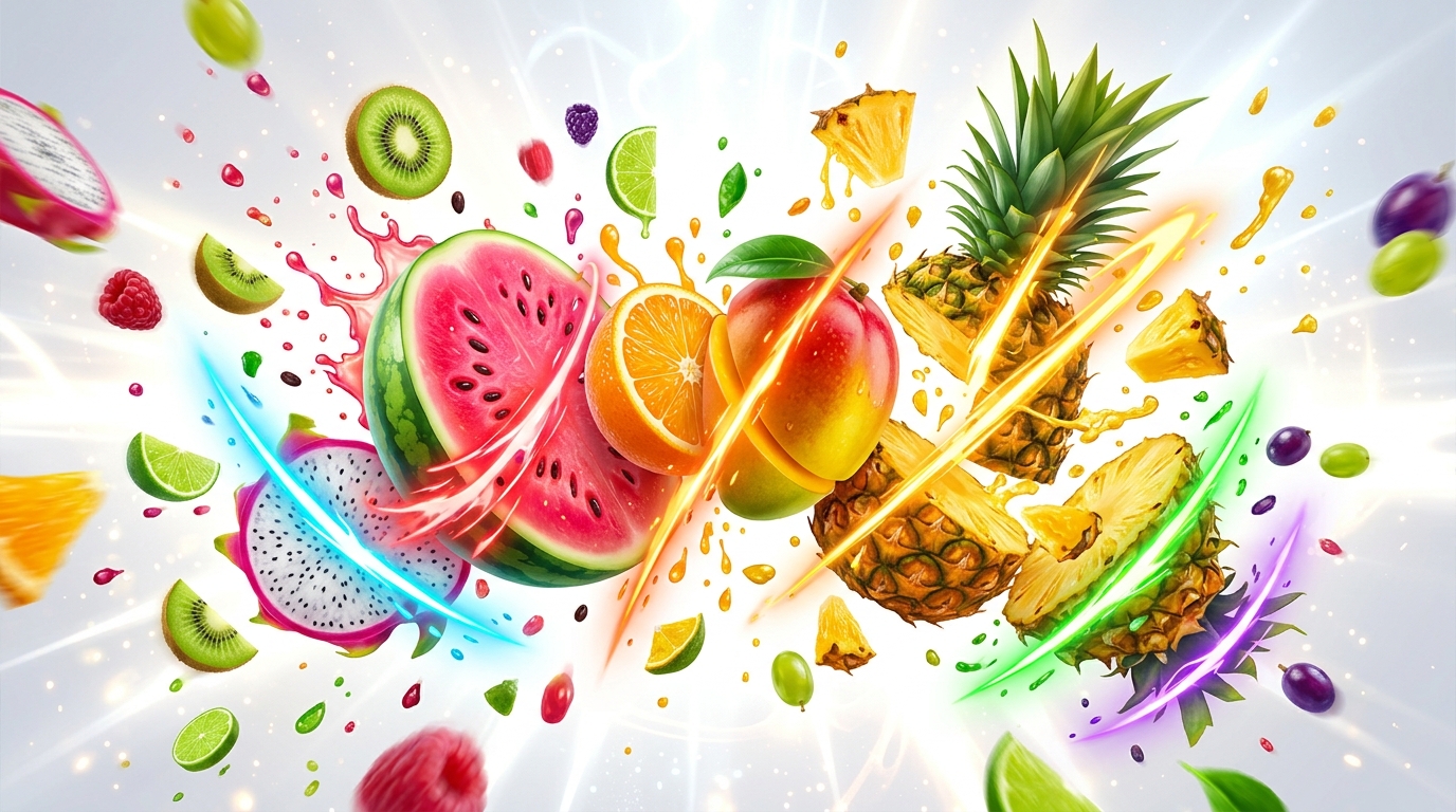 FRUIT NINJA 3D cinematic game artwork